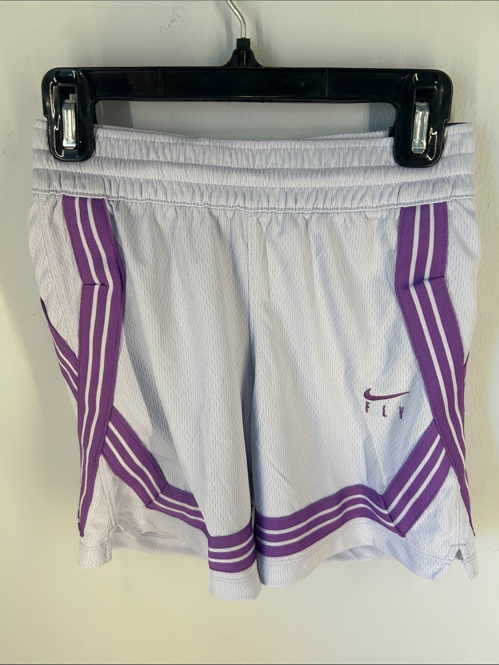 Nike Women’s Purple Athletic Shorts with Dark Purple Trim